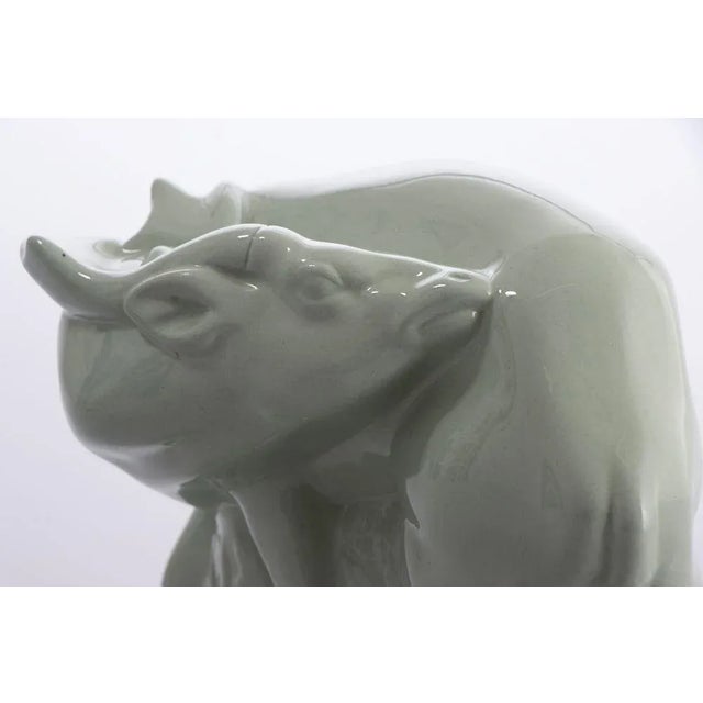 1930s Art Deco Fallow Deer in Celadon Glaze by John Skeaping for Wedgwood, 1930s For Sale - Image 5 of 7