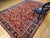 Red Antique Persian Mahal Sultanabad Rug, Hand-Knotted Wool, Geometric Pattern, 9x13, Red & Navy For Sale - Image 8 of 18