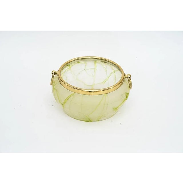 Art Deco Palme Koenig Glass Fruit Bowl, Vienna, 1920s For Sale - Image 9 of 12