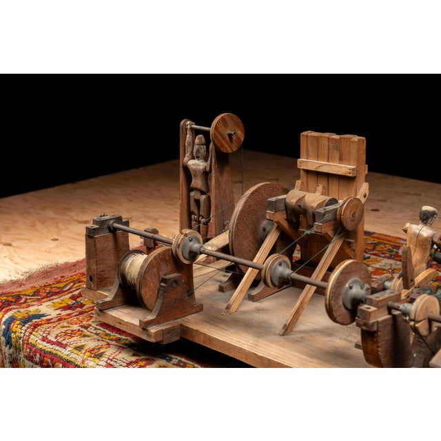 Early 20th Century Mechanical Blacksmith Forge Sideshow Model For Sale - Image 16 of 17