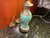 1930s Colorful Chinoiserie Porcelain Figural Petite Lamp (Shade Not Included) For Sale In Chicago - Image 6 of 8