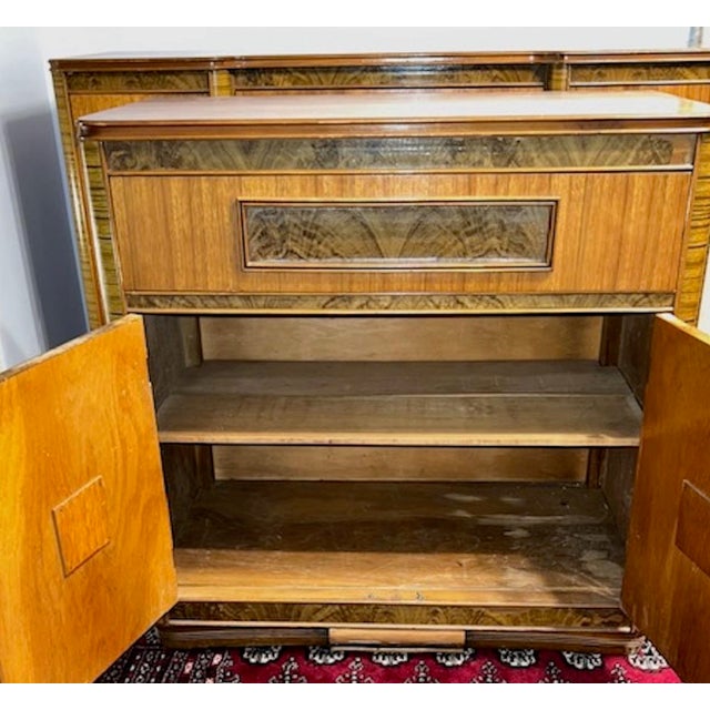 1920s Set of Two Exotic Wood, American Art Deco Cabinets/Dressers For Sale - Image 13 of 13