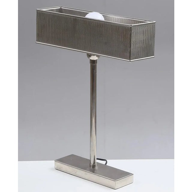 White Metal Table Lamp For Sale - Image 5 of 5