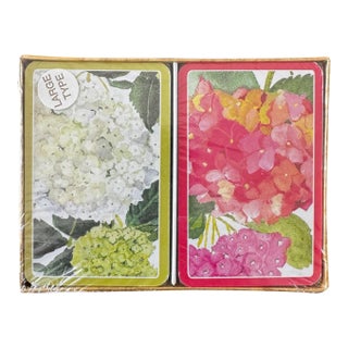 Caspari Endless Summer Double Deck Bridge Playing Cards Jumbo Type For Sale