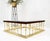 Fireplace Area Style Metal Base Midcentury Square Glass Top Coffee Table For Sale - Image 6 of 12