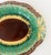 Antique Majolica 19th century English hand painted bread tray with the saying on the outer edge "Eat Thy Bread With...