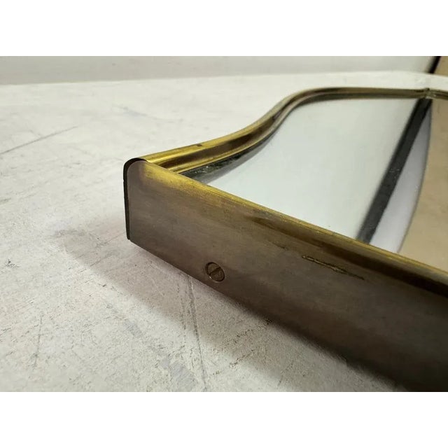 Italian Brass Mirror, 1950s For Sale - Image 4 of 12
