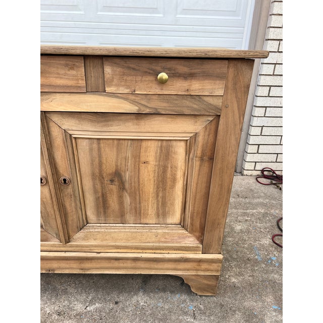 Louis Philippe French 19th Century Louis Philippe Bleached Walnut Two Door Buffet For Sale - Image 4 of 12