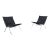 Mid-Century Pk22 Leather Lounge Chairs by Poul Kjaerholm for E. Kold Christensen For Sale