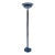 Mid 19th Century Postmodern Torchiere Chrome, Lucite and Marble Floor Lamp For Sale