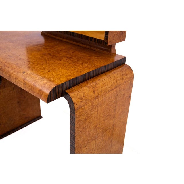 Art Deco Desk with Extension, Poland, 1950s. After Renovation. For Sale - Image 4 of 11