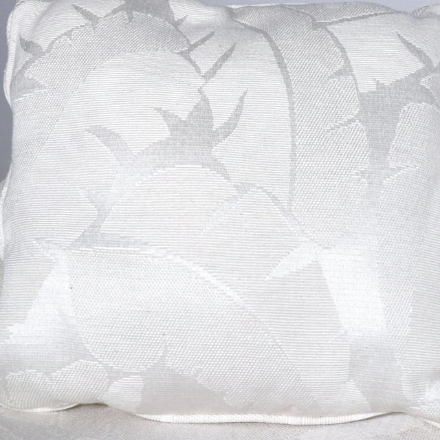 White Kagan Style Channel Back Nautilus Swivel Chair For Sale - Image 8 of 8