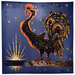 French Hand Woven Tapestry by Marc Saint Saens, 1950s For Sale