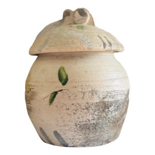 Abstract Matte Pottery Vessel For Sale