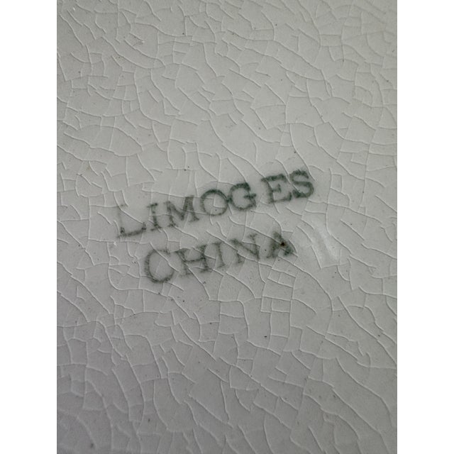 Celadon Limoges Fish Service With Platter and Five Plates Circa 1880-1890 - Set of 6 For Sale - Image 8 of 9