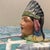 Ceramic Antique Figural Majolica Native American Chief Tobacco Humidor Jar, Circa 1910 For Sale - Image 7 of 11