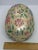Vintage Black Bird Mold Inc. Hand Painted Multicolored Ceramic Egg Shaped Lidded Box For Sale - Image 11 of 13