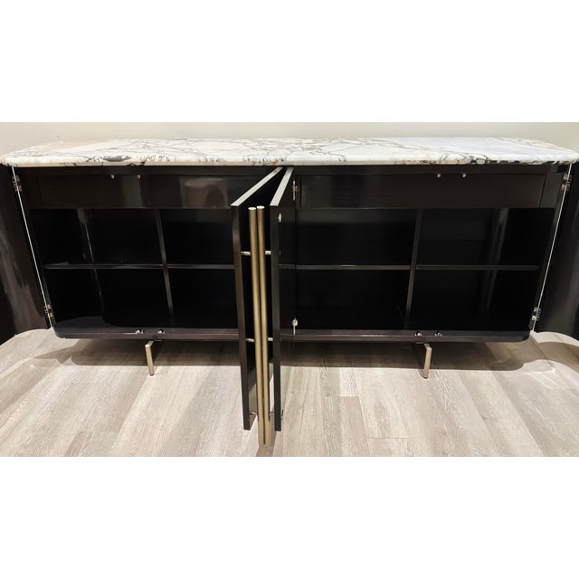 2020s Caracole Modern Marble Vena Sideboard For Sale - Image 5 of 7