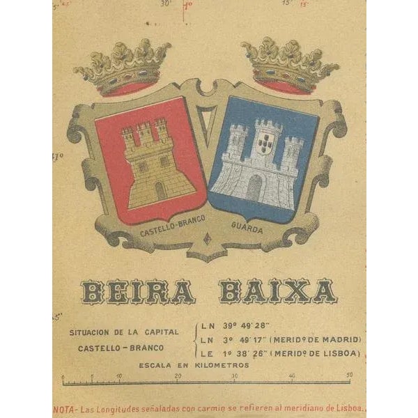 1900 - 1909 A Cartographic Portrait of Portugals Historic Frontier in 1903 For Sale - Image 5 of 6