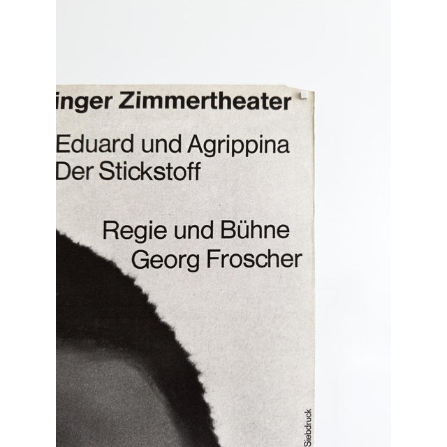 Black Pfeffer Aus Cayenne Original Theater Poster by F+R Grindler, 1966 For Sale - Image 8 of 11
