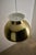 Metal Large Mid-Century Modern Gold Brass Tone Dome Pendant Light, 1970s For Sale - Image 7 of 12