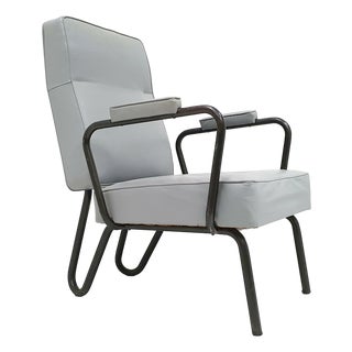 Vintage Armchair by Jacques Hitier for Tubauto, 1950s For Sale