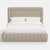 Transitional Stoffer Home x Cloth & Company Marisa Platform Bed in Jane Stripe Burlap - California King For Sale - Image 3 of 7
