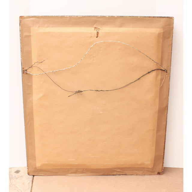 Wood Antique Louis Philippe French Style Gilded Beveled Mirror/27.25" For Sale - Image 7 of 7