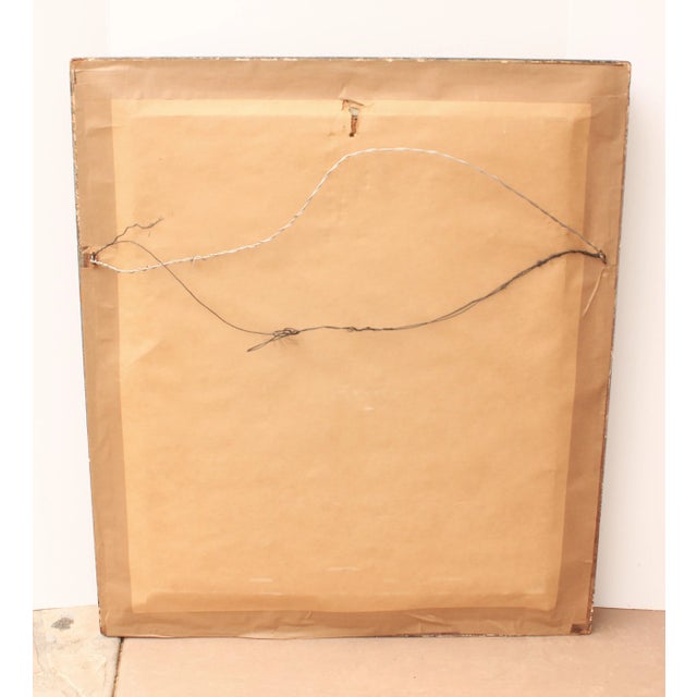 Wood Antique Louis XVI French Style Gilded Beveled Mirror/27.25" For Sale - Image 7 of 7