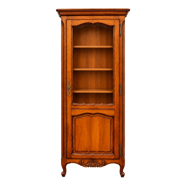 Louis XV Provençal Silver Display Cabinet, 1950s For Sale