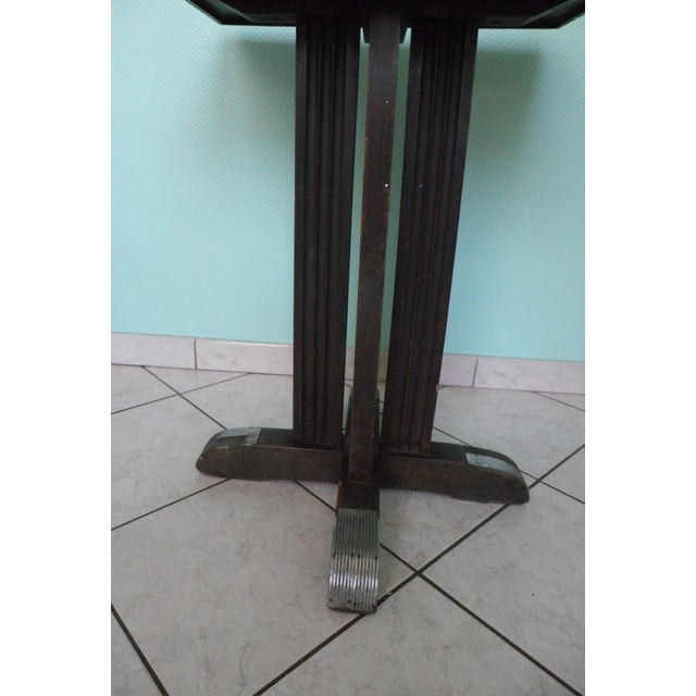 Wooden Bistro Table, 1950s For Sale - Image 4 of 14