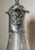 19th Century Antique 1800's Ornate Silverplate Etched Crystal Glass Wine Claret Decanter For Sale - Image 5 of 13