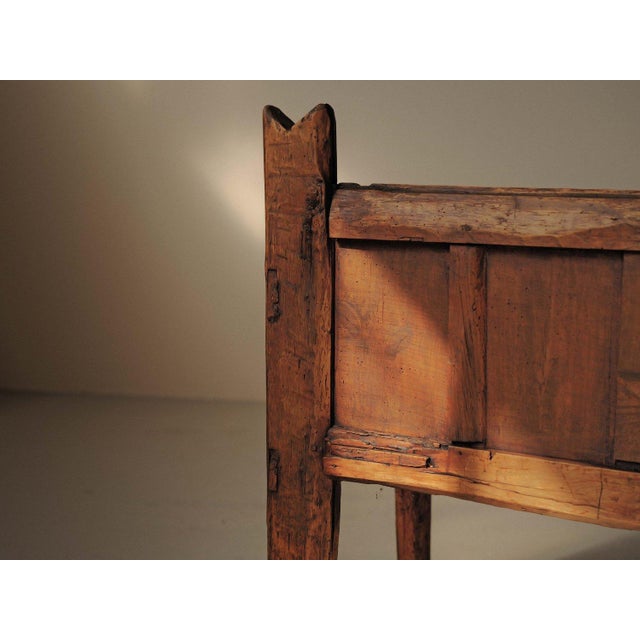 Folk Art Mountain Bench in Wood, Spain, 19th Century For Sale - Image 15 of 18