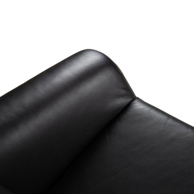 Atlanta Armchair in Black Leather from Lauuser For Sale - Image 5 of 12