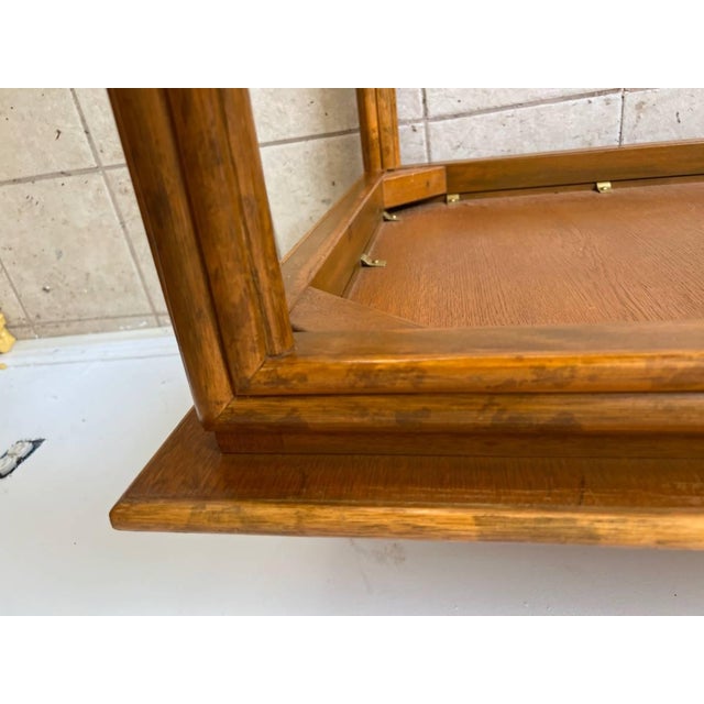 Late 20th Century Vintage Regency Style Tortoise Bamboo Square Side Table For Sale - Image 4 of 12