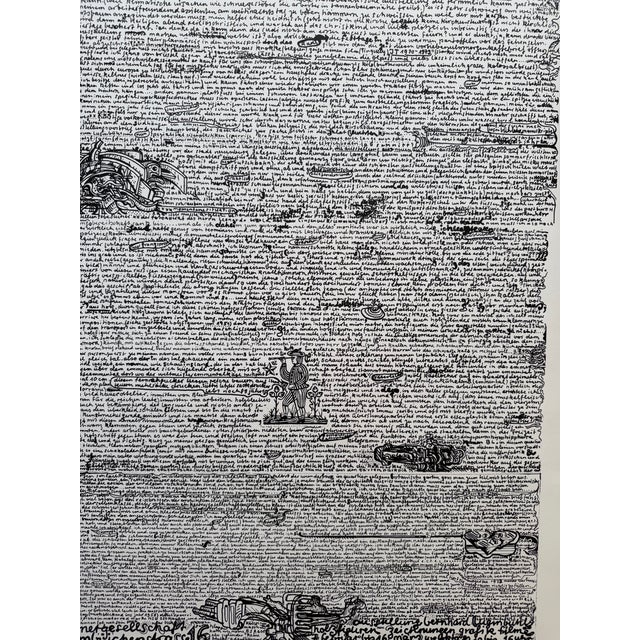 Black Vintage Kestnergesellschaft Hannover Exhibition Poster from Bernhard Luginbühl, 1990s For Sale - Image 8 of 8