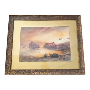 19th Century Luminist Seascape Painting After Eduard Hildebrandt