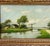 Antique European Pastoral Landscape Oil on Canvas, Signed by Artist For Sale - Image 9 of 11