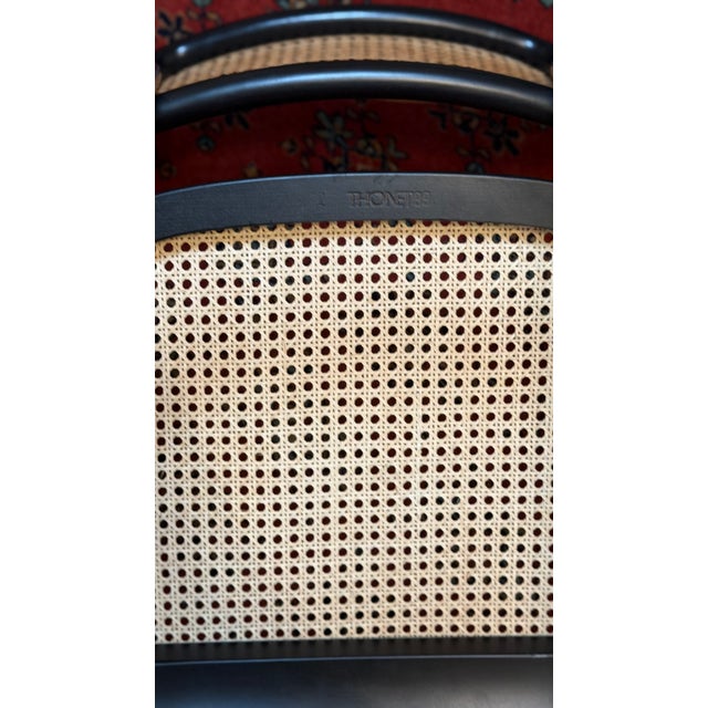 Model S64 Dining Chair with Woven Cane and Black Wood Frame by Marcel Breuer for Thonet, 1999, Set of 4 For Sale - Image 15 of 18