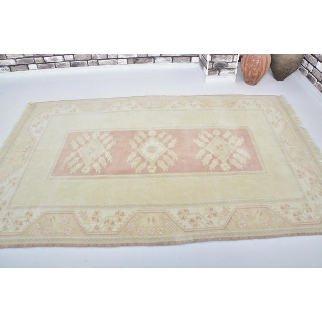 1960s Handmade wool and cotton rug in Turkish Anatolian Carpet, Vintage Area Rug, Turkish Vintage Anatolian Rug, Handmade...