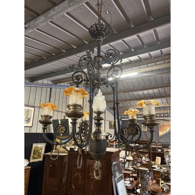 Napoleon III 6-Light Chandelier For Sale - Image 4 of 11