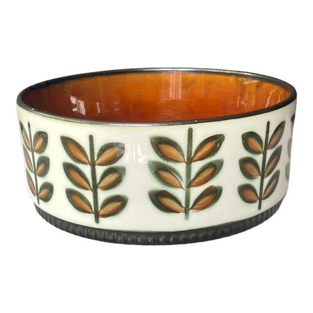 Vintage Boch Rambouillet Bowl – Belgium Hand Painted Midcentury Modern Ceramic, MCM 1960s For Sale