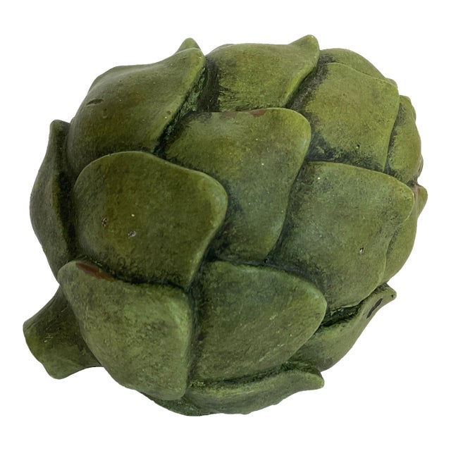 1980s Boho Chic Tabletop Decor Artichoke Figurine For Sale