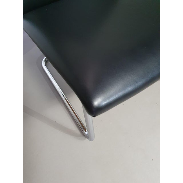 Vintage Dutch Model 4014 Armchair with Vinyl Upholstery from De Wit For Sale - Image 9 of 13