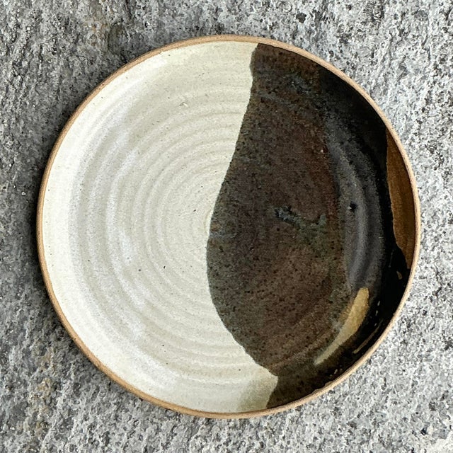 Mid-Century Modern Vintage Boho Jess Lord Studio Pottery Plate For Sale - Image 3 of 5