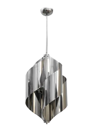 Space Age Chromed Chandelier, 1970s