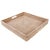 Artifacts Rattan Square Ottoman Tray with Cutout Handles in White Wash - 20" For Sale - Image 9 of 9