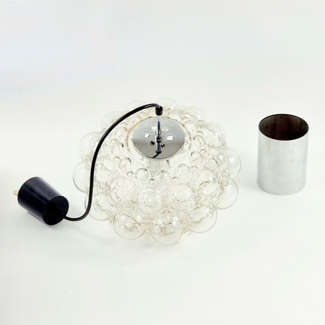 Glass Large Mid-Century Bubble Glass Pendant Light by Helena Tynell for Limburg, Germany, 1960s For Sale - Image 7 of 10
