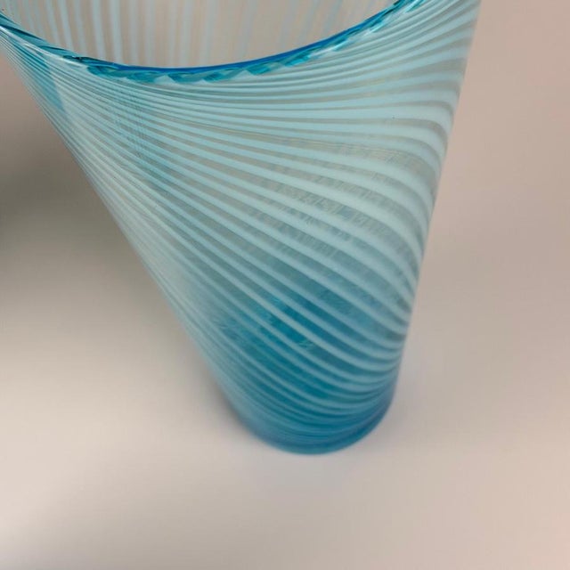 Vintage Murano Glass Vases by Gio Ponti, Italy, 1970s, Set of 3 For Sale - Image 9 of 12