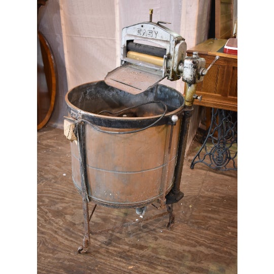 Antique Easy Primitive Copper Wash Tub Wringer Washing Machine Chairish